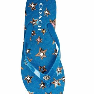 COACH ABBIGAIL RUBBER SANDAL FLIP FLOPS